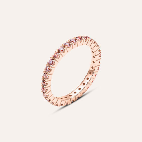 Anello Eternity Silver Rainbow Argento Rosato Cubic Zirconia - Anelli Donna | Stroili