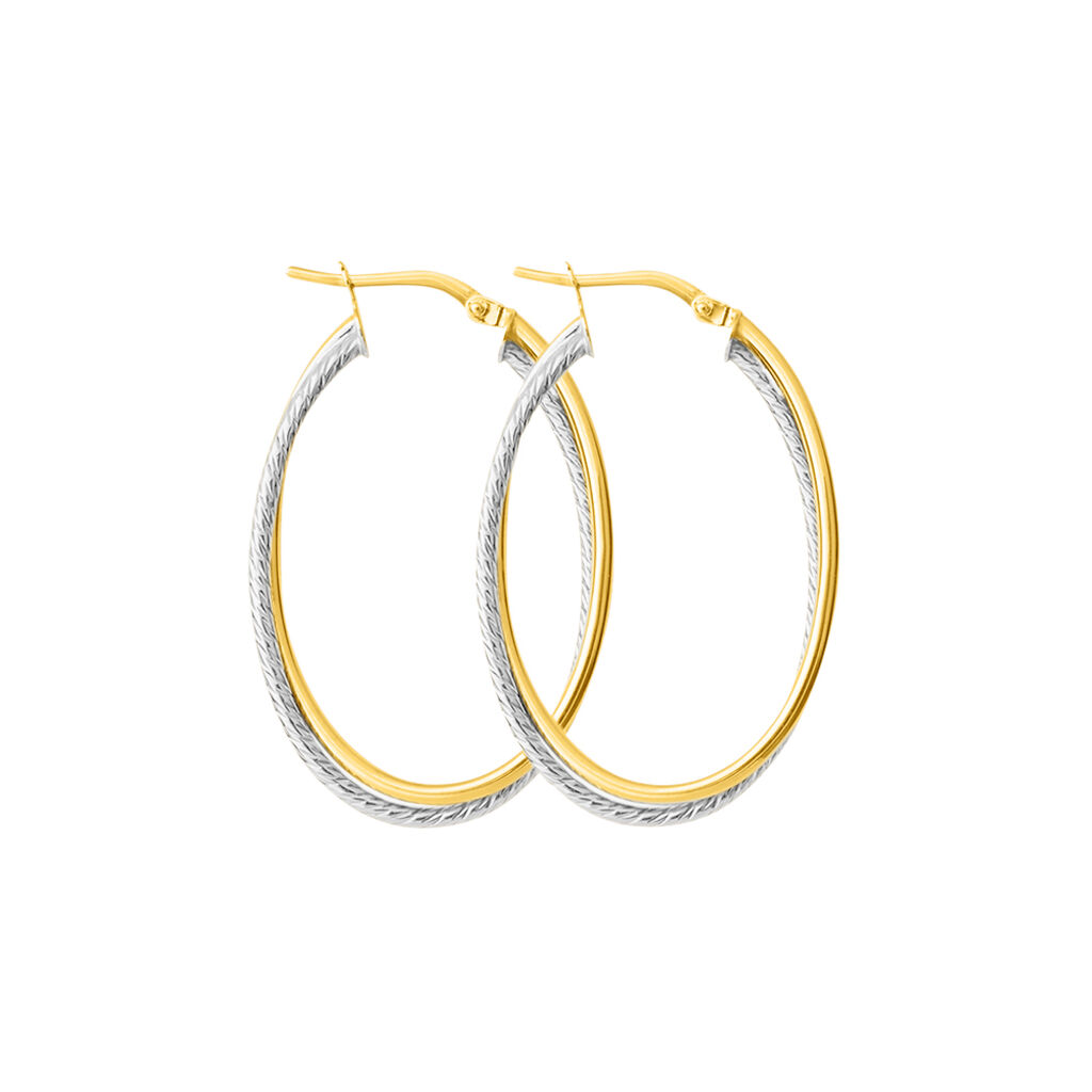 Orecchini A Cerchio Toujours Oro Bicolore - Orecchini a Cerchio Donna | Stroili