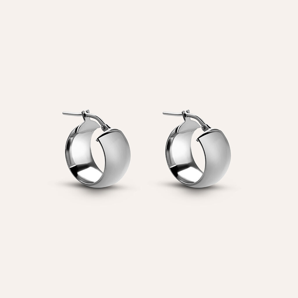 Orecchini A Cerchio Silver Collection Argento Rodiato - Gioielli Donna | Stroili