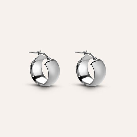 Orecchini A Cerchio Silver Collection Argento Rodiato - Gioielli Donna | Stroili