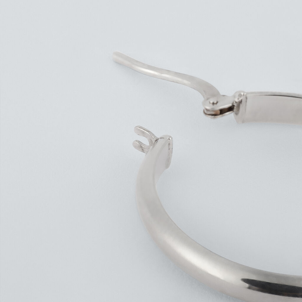 Orecchini A Cerchio Toujours Oro Bianco