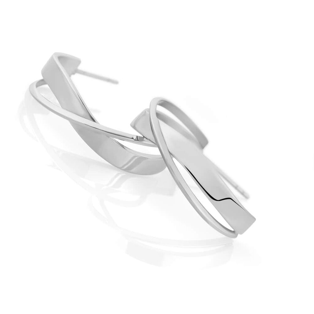 Orecchini a cerchio Lady Code Acciaio Cerchio Twist - Orecchini a Cerchio Donna | Stroili