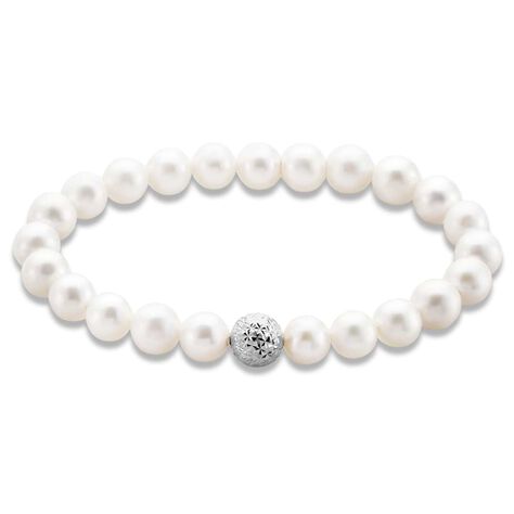 Bracciale Gabrielle Oro Bianco Perla D'Acqua Dolce - Bracciali Donna | Stroili