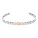 Bangle Lady Chic Acciaio Bicolore Bianco / Rosa Cristallo - Bracciali Rigidi Donna | Stroili