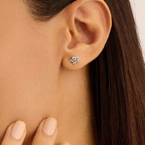 Orecchini Lobo Silver Elegance Argento Rodiato Cubic Zirconia - Orecchini a Lobo Donna | Stroili