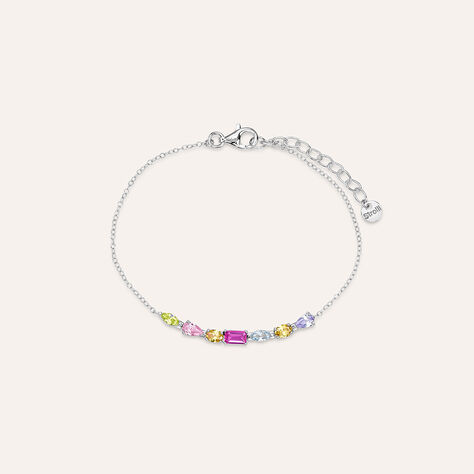Bracciale Silver Rainbow Argento Rodiato Cubic Zirconia - Bracciali Amicizia Donna | Stroili