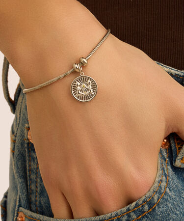 Pendente Love Beats Argento Rodiato Cubic Zirconia