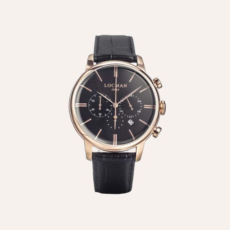 Orologio Al Quarzo Locman 1960 0254r01r-rrbkrgpk - Orologi con Datario Uomo | Stroili