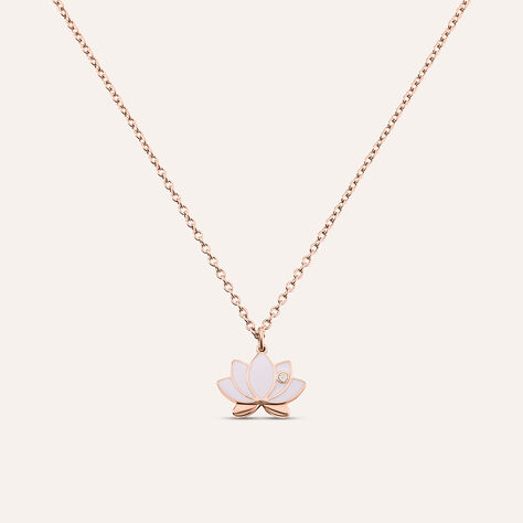 Collana Lady Sweet Acciaio Rosa Cristallo - Collane Donna | Stroili
