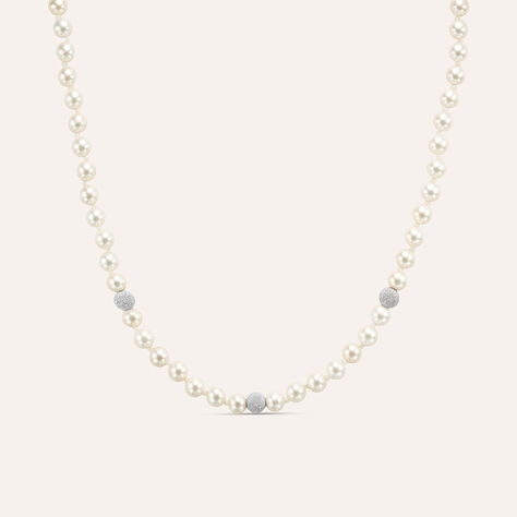 Collana Silver Pearls Argento Rodiato Perla sintentica - Collane Donna | Stroili