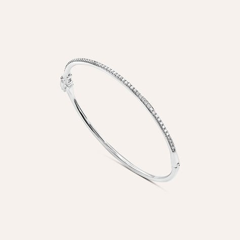 Bangle Diamade Oro Bianco Diamante - Bracciali Donna | Stroili