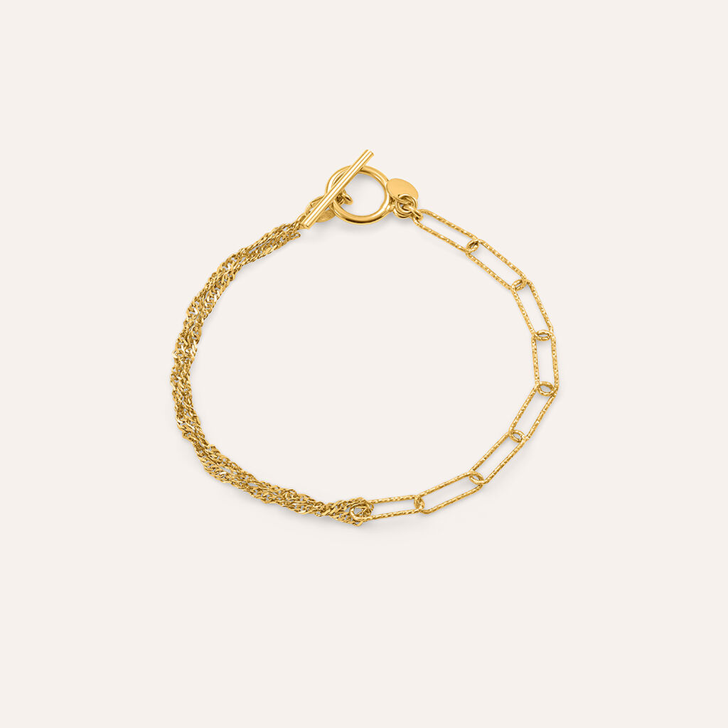 Bracciale Catena Silver Collection Argento Dorato