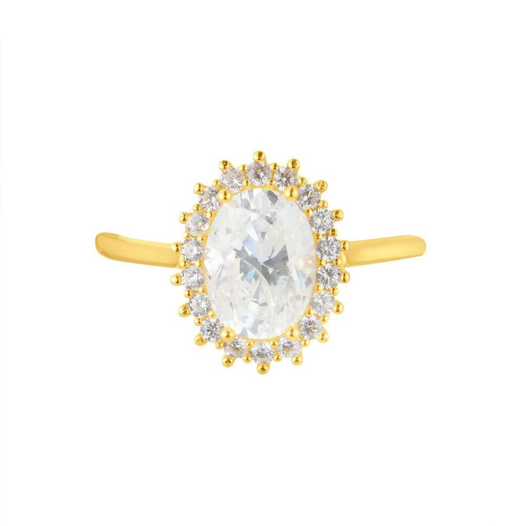 Anello Solitario Claire Oro Giallo Cubic Zirconia - Anelli con Pietre Donna | Stroili