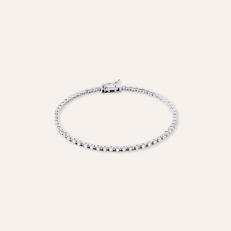 Bracciale Tennis Grace Oro Bianco Diamante - Bracciali Tennis Donna | Stroili