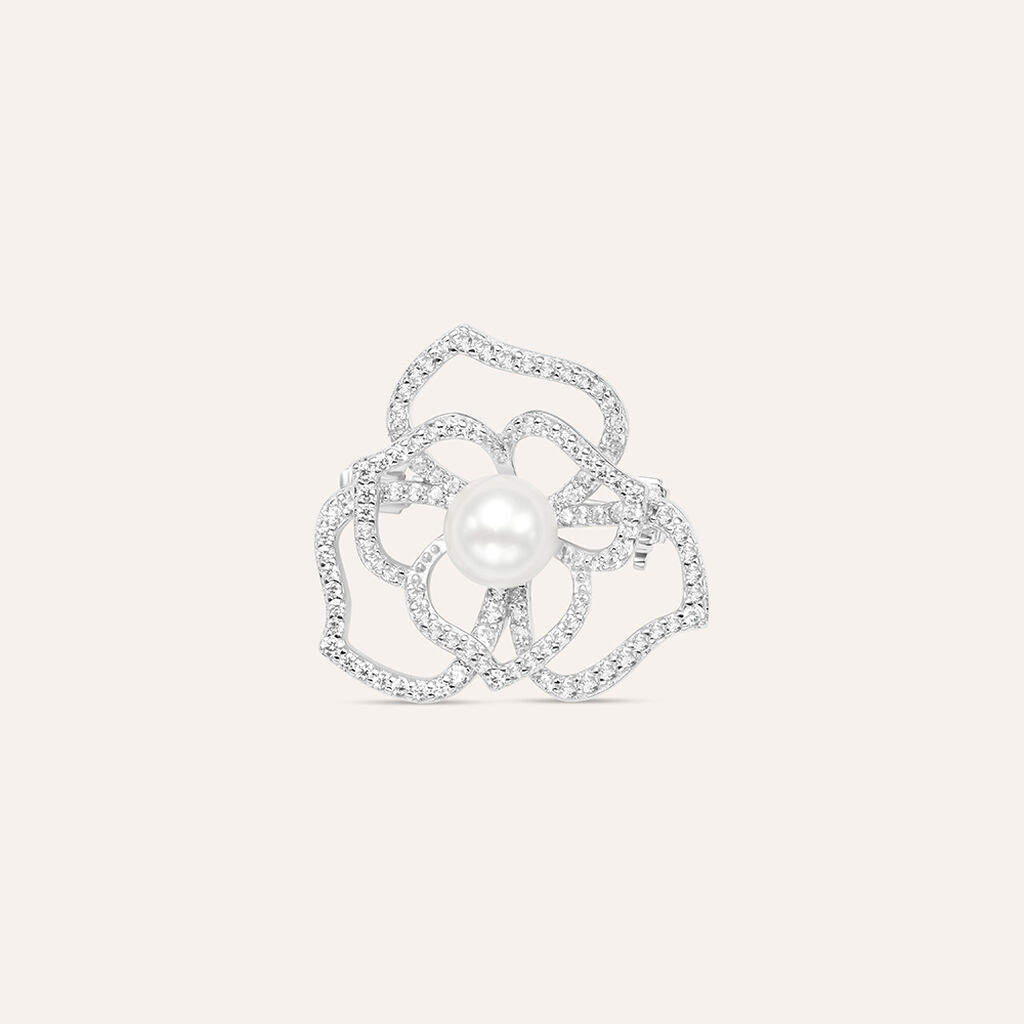 Spilla Silver Pearls Argento Rodiato Perla sintetica - Gioielli Donna | Stroili
