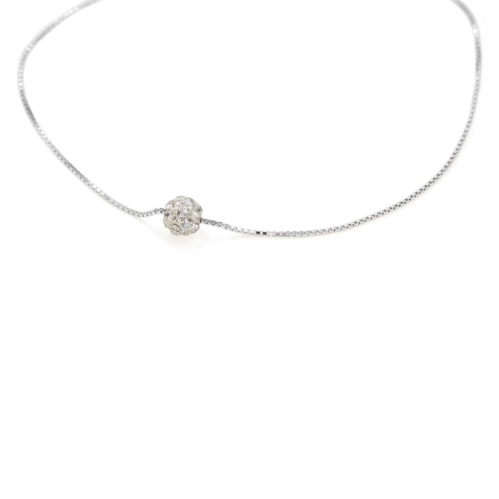 Bracciale Christelle Oro Bianco Cristallo - Bracciali Donna | Stroili
