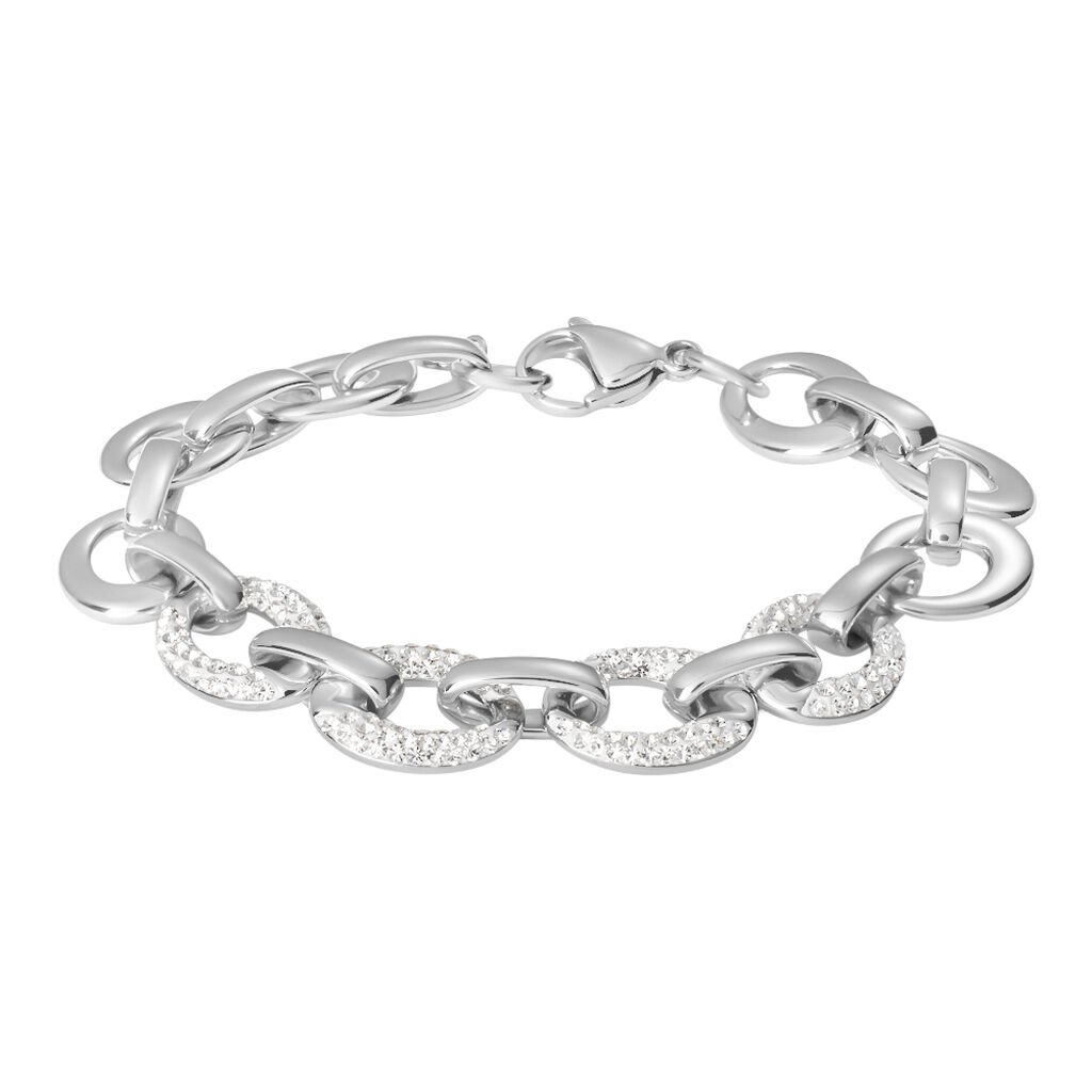 Bracciale Catena Lady Phantasya Acciaio Cristallo - Bracciali Donna | Stroili