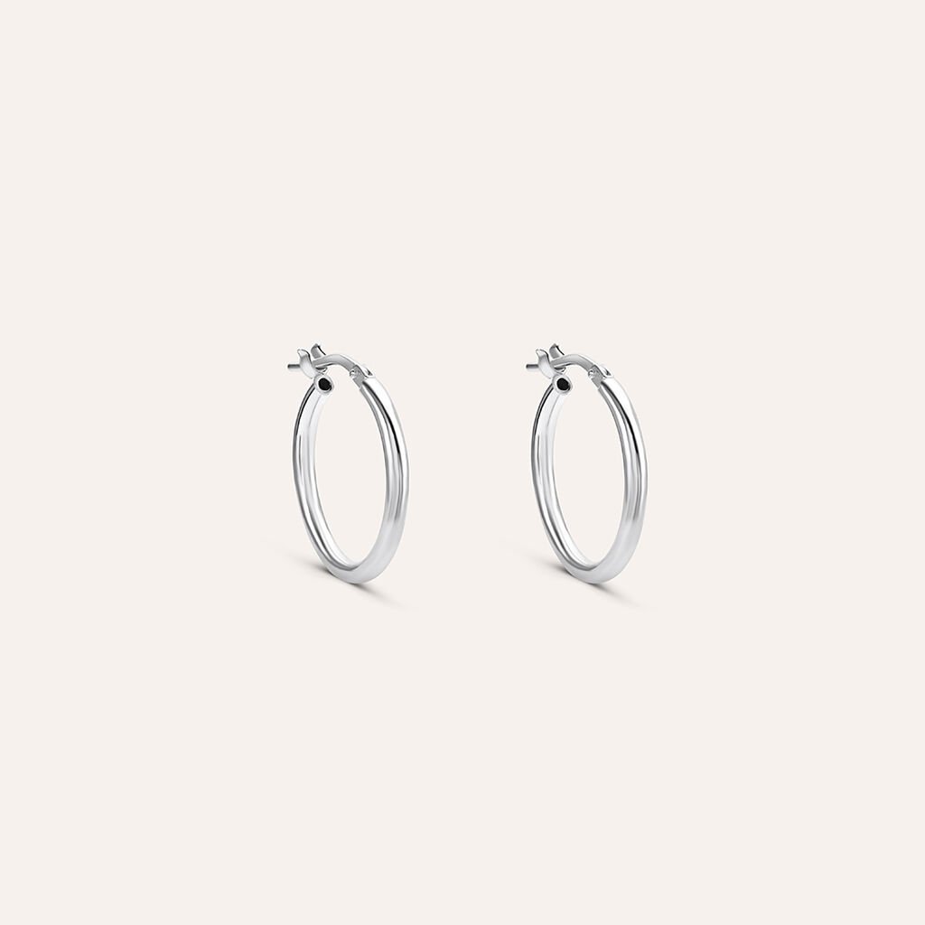 Orecchini A Cerchio Silver Collection Argento Rodiato - Orecchini a Cerchio Donna | Stroili