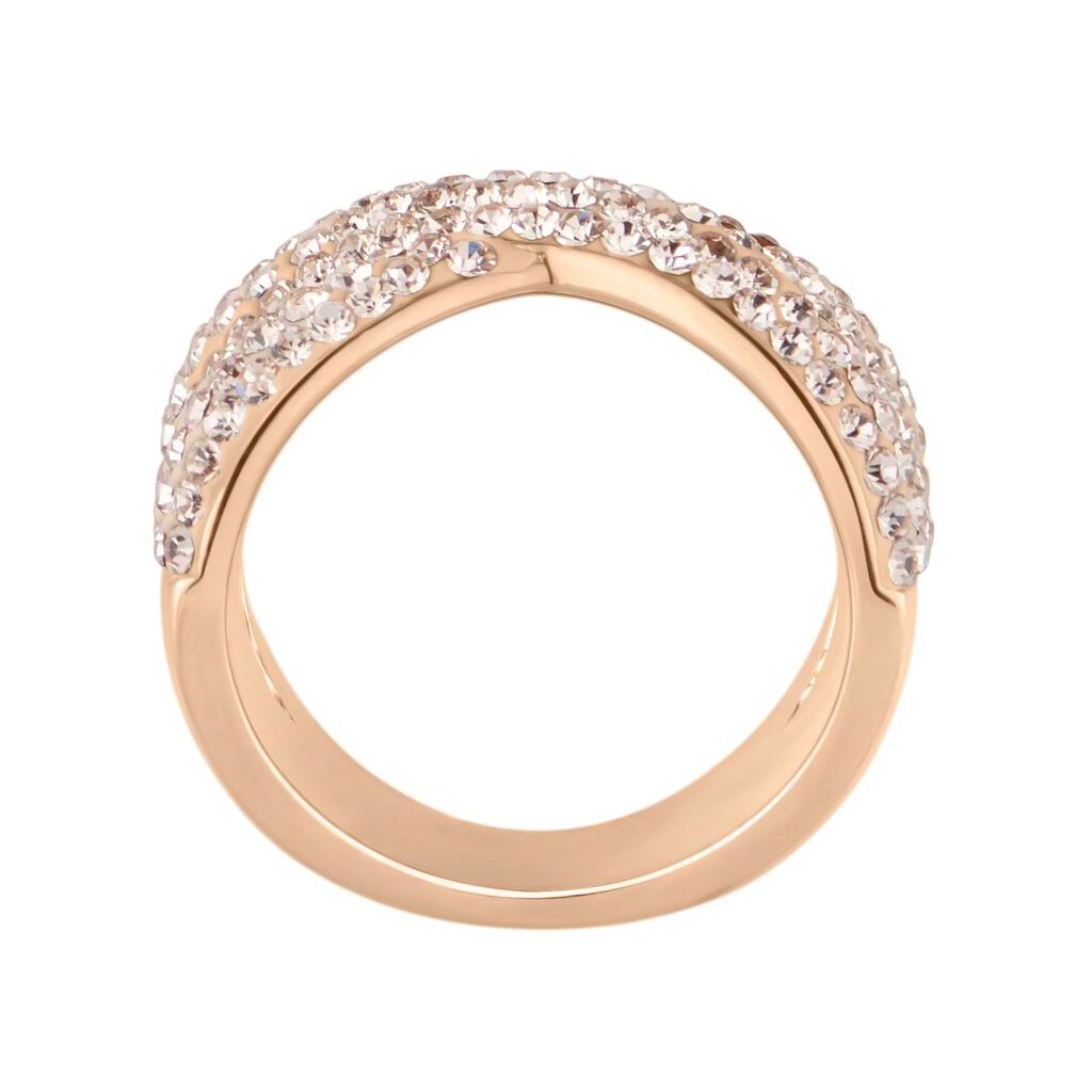 Anello Fantasia Lady Phantasya Acciaio Rosato e Cristalli - Anelli con Pietre Donna | Stroili