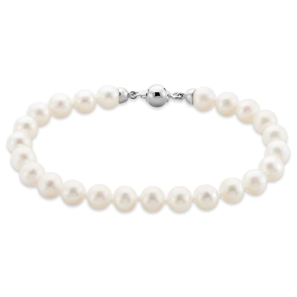 Bracciale Gabrielle Oro Bianco Perla D'Acqua Dolce