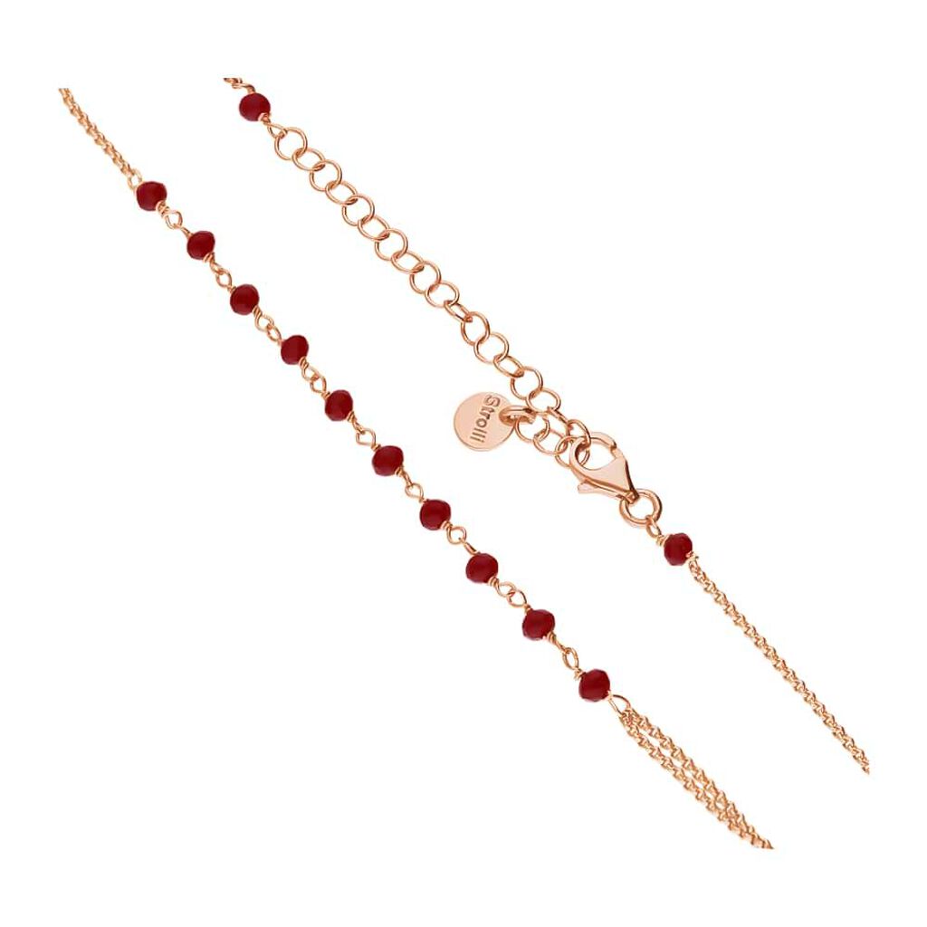 Collana Rosario Silver Soul Argento Rosa Cristallo