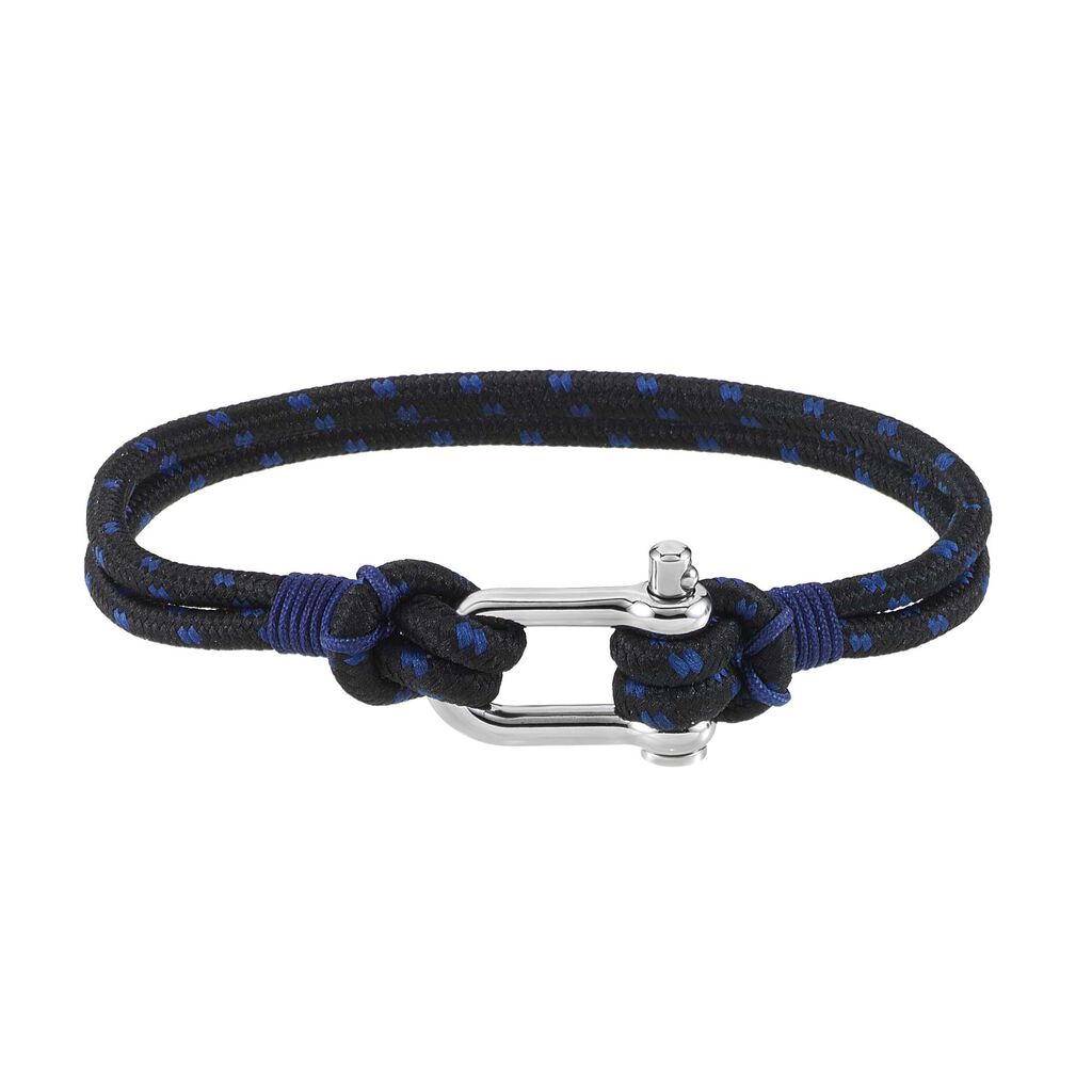 Bracciale in acciaio e corda