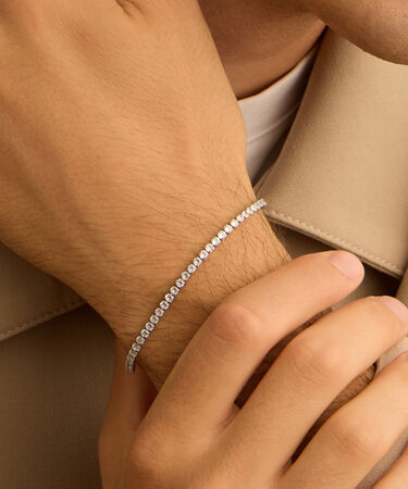 Bracciale Man Code Acciaio Cristallo