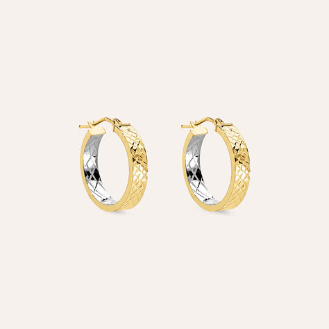 Orecchini A Cerchio Toujours Oro Bicolore - Orecchini a Cerchio Donna | Stroili