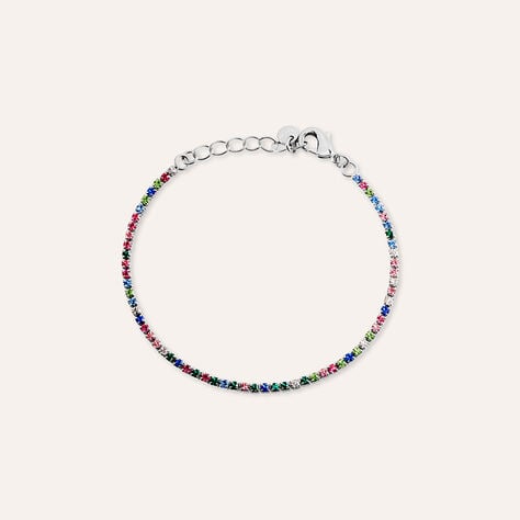 Bracciale Tennis Romantic Shine Metallo Cristallo - Bracciali Tennis Donna | Stroili