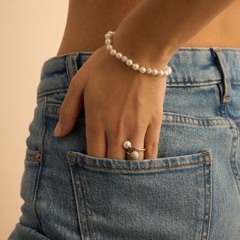 Bracciale Silver Pearls Argento Rodiato Perla sintentica - Bracciali Donna | Stroili