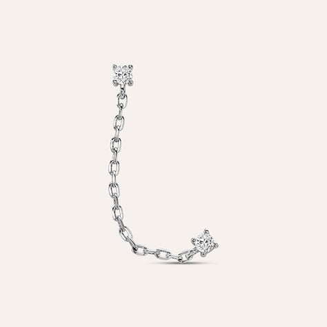 Mono Orecchino Lobo Punto Luce Silver Elegance Argento Rodiato Cubic Zirconia - Mono Orecchino Donna | Stroili
