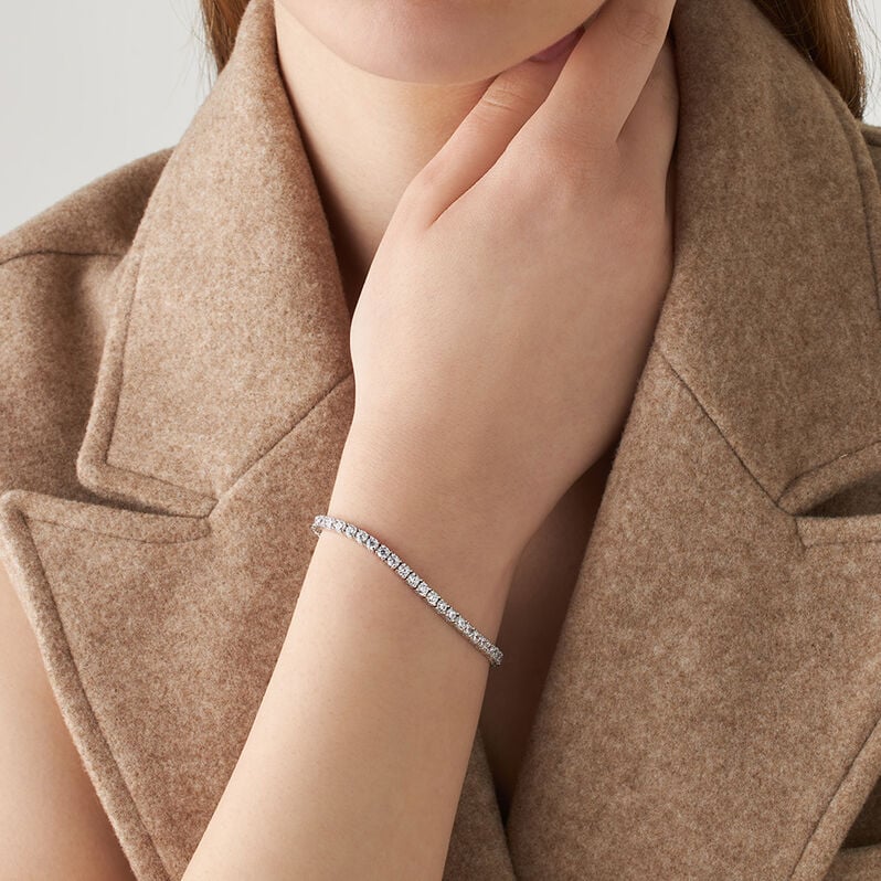 Bracciale Tennis Silver Elegance Argento Rodiato Cubic Zirconia - Bracciali Tennis Donna | Stroili