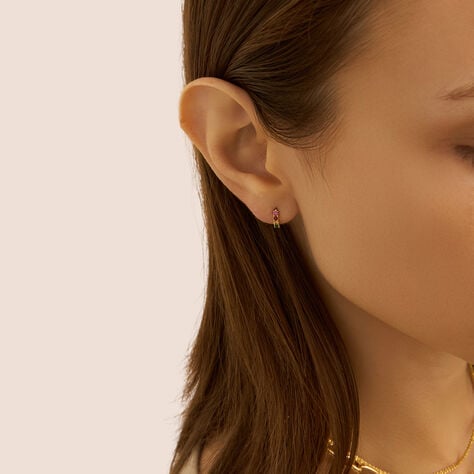 Orecchini A Cerchio Toujours Oro Giallo Cubic Zirconia - Orecchini a Cerchio Donna | Stroili