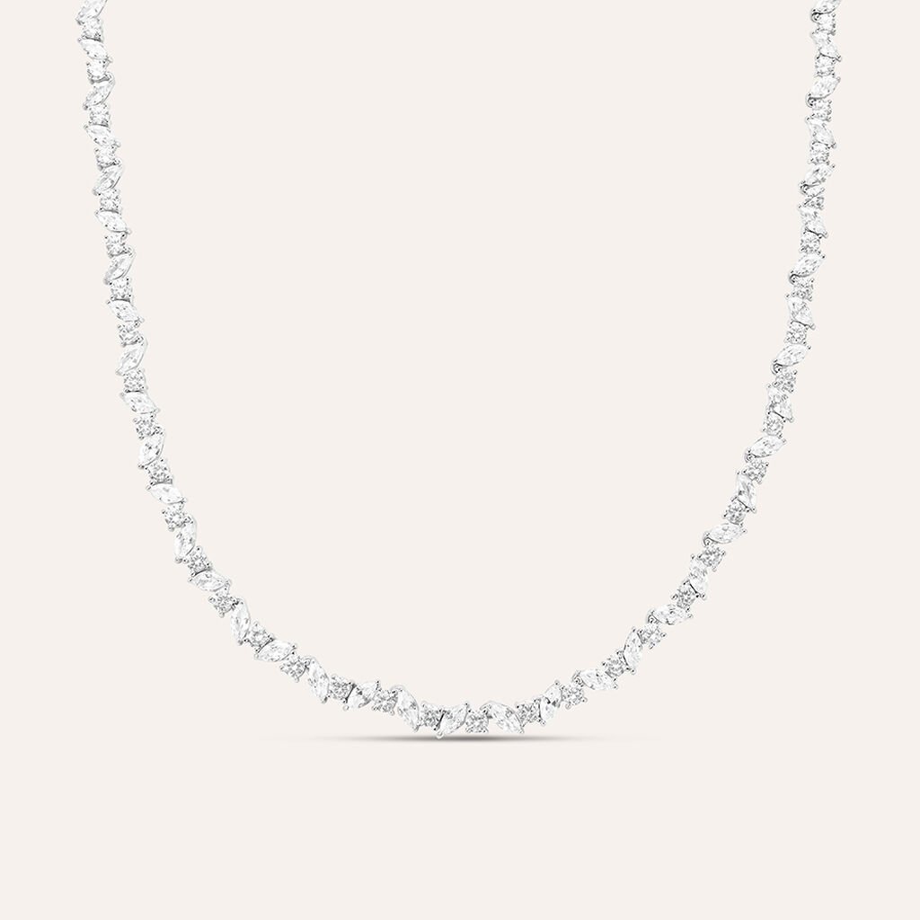 Collana Tennis Silver Elegance Argento Rodiato Cubic Zirconia - Collane Donna | Stroili