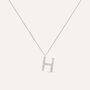 Collana Diamond Letters Oro Bianco Diamante