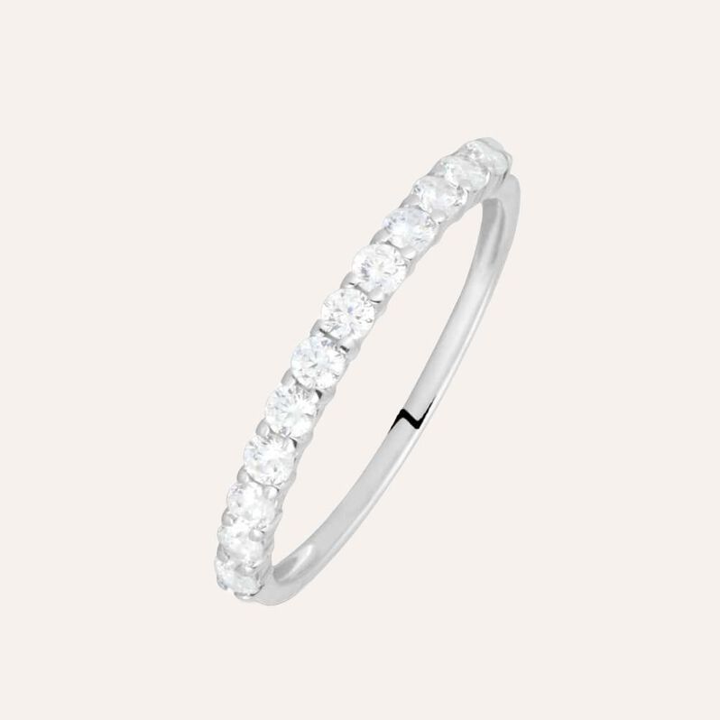 Anello Riviere Claire Oro Bianco Cubic Zirconia - Anelli Riviere Donna | Stroili