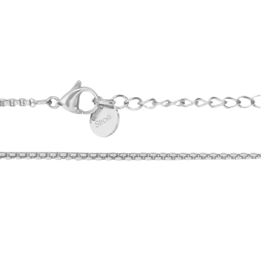Collana Man Code Acciaio Bicolore Bianco / Nero - Collane Uomo | Stroili