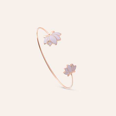 Bangle Lady Sweet Acciaio Rosa Cristallo - Bracciali Rigidi Donna | Stroili