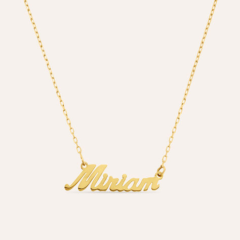 Collana Miriam Gold Names Oro Giallo - Collane Unisex | Stroili