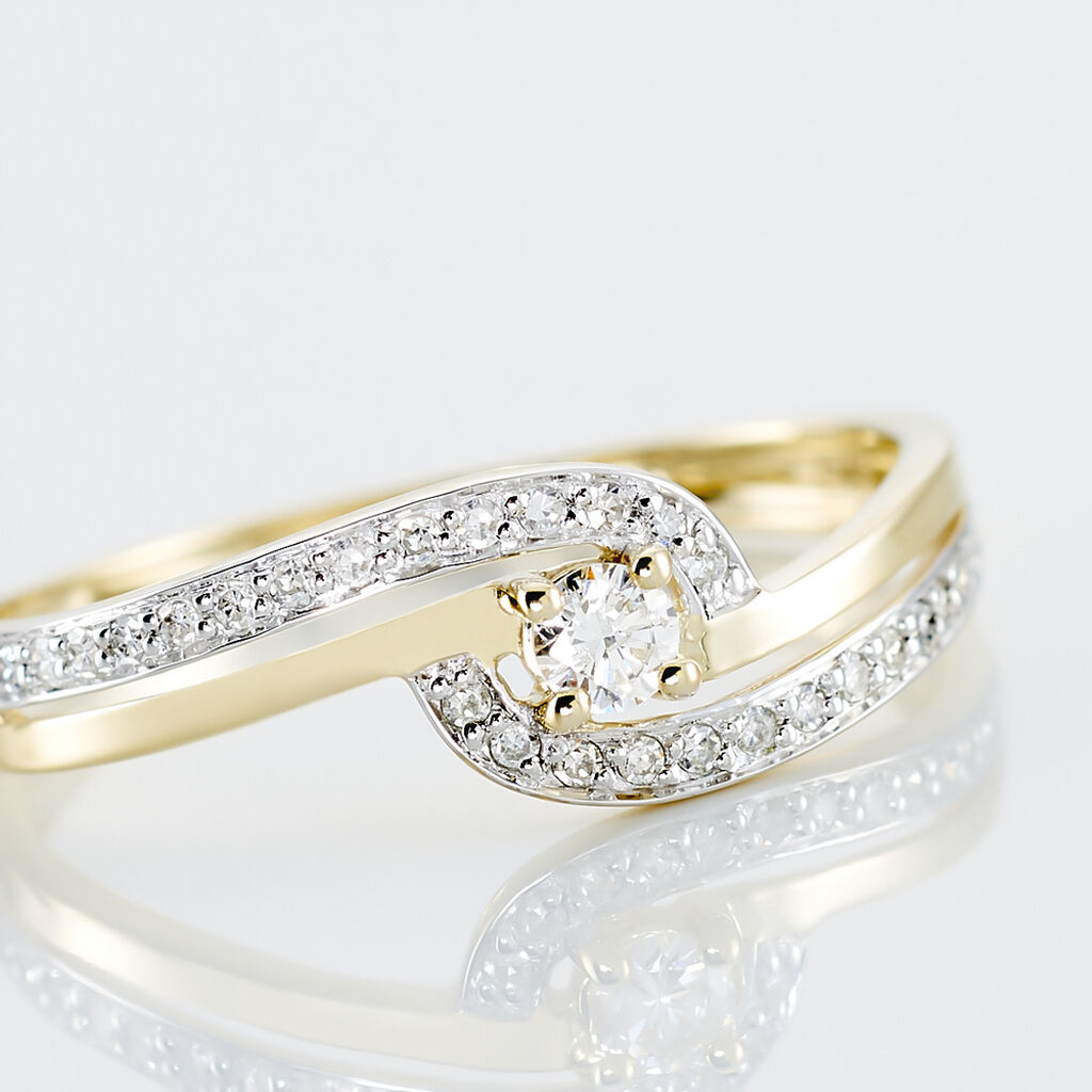 Anello Solitario Sophia Oro Giallo Diamante - Anelli con Pietre Donna | Stroili