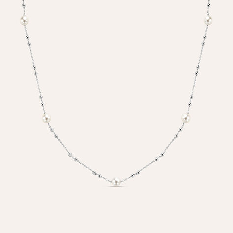 Collana Silver Pearls Argento Rodiato Perla sintentica - Collane Donna | Stroili