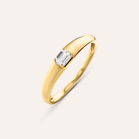 Anello Fascia Diamade Glam Oro Giallo Diamante Lab-Grown - Anelli con Pietre Donna | Stroili