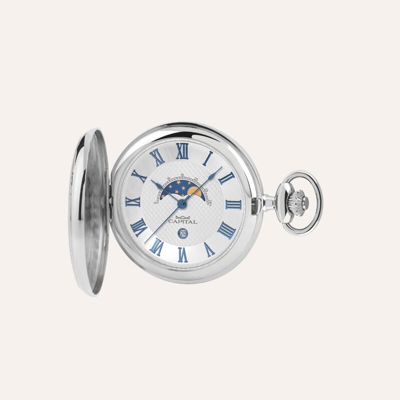 Orologio da Tasca Al Quarzo Capital con Fasi Lunari Tx195-01 - Orologi con Datario Uomo | Stroili