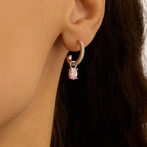 Charm per Orecchini a Cerchio Silver Rainbow Argento Rodiato Cubic Zirconia - Orecchini Componibili Donna | Stroili