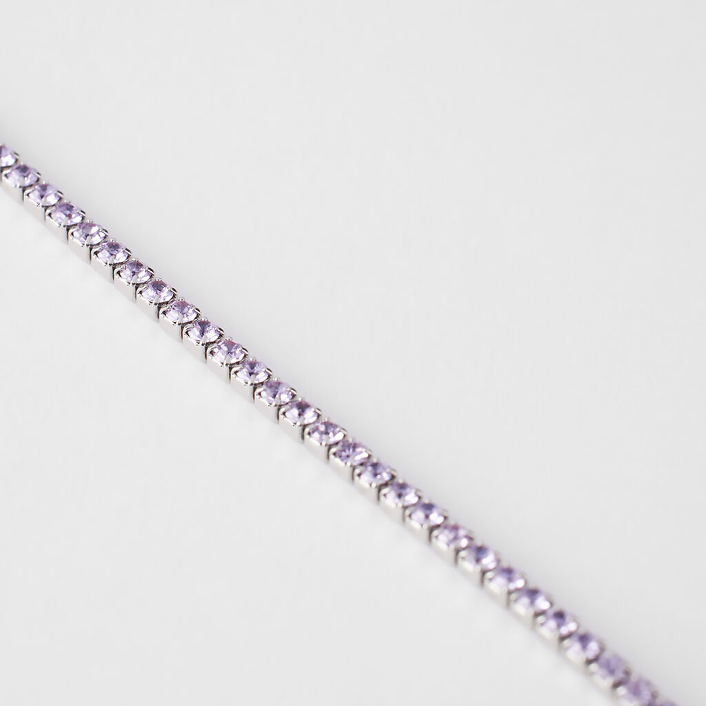 Bracciale Tennis Romantic Shine Metallo Cristallo - Bracciali Tennis Donna | Stroili