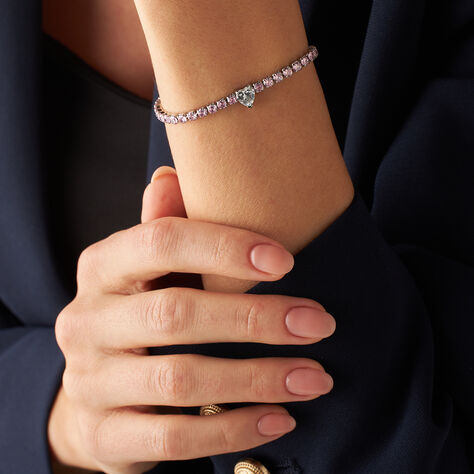 Bracciale Tennis Lady Chic Acciaio Cristallo - Bracciali Tennis Donna | Stroili