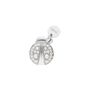 Pendente Love Beats Argento Rodiato Cubic Zirconia