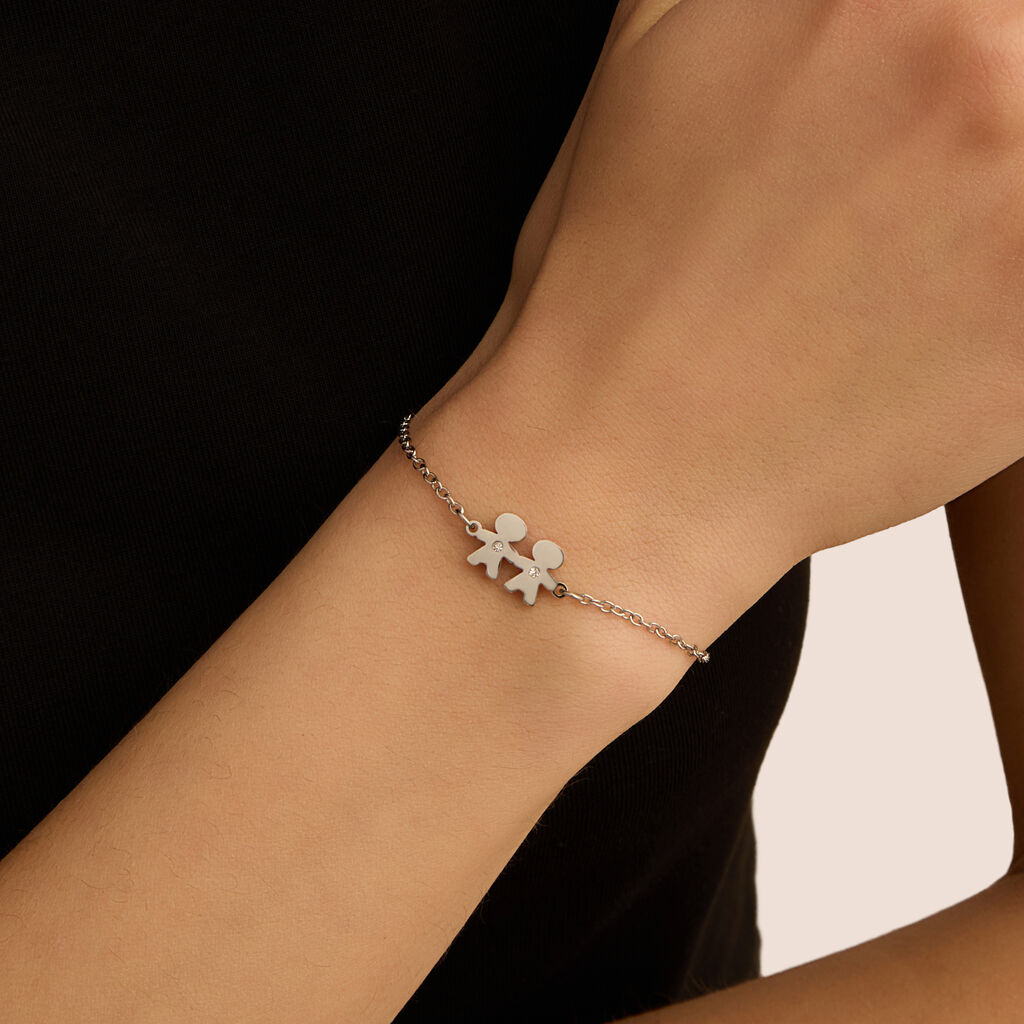 Bracciale Lady Chic Acciaio Cristallo - Bracciali Donna | Stroili