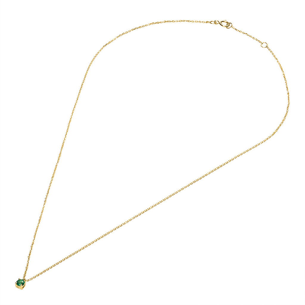 Collana Punto Luce Charlotte Oro Giallo Smeraldo - Collane Punto Luce Donna | Stroili