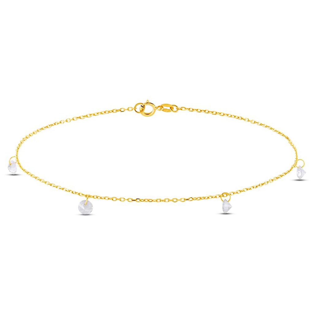 Cavigliera Multi Punto Luce Beverly Oro Giallo Cubic Zirconia - Cavigliere Donna | Stroili